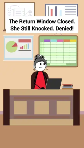 The Return Window Closed. She Still Knocked. Denied! #therealveronika #animation #animationmedia #shortsreels #funnyvideo #comedy #reels #AnimationVideos #animationart #skitscomedy #managersbelike #CustomerService #callcenterjobs #CallCenterAgent 