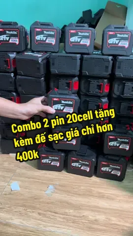 Combo 2 Pin 20Cell tặng kèm sạc giá chỉ hơn 400k  #pin20cell #pin20cellmakita #pindongxacao #pin20cellchanpinthongdung #xuhuong #dungcucamtay 