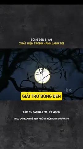 BÓNG ĐEN BÍ ẨN XUẤT HIỆN TRONG HÀNH LANG TỐI#LearnOnTikTok #tamlinhhuyenbi #truyenma #kinhdi 
