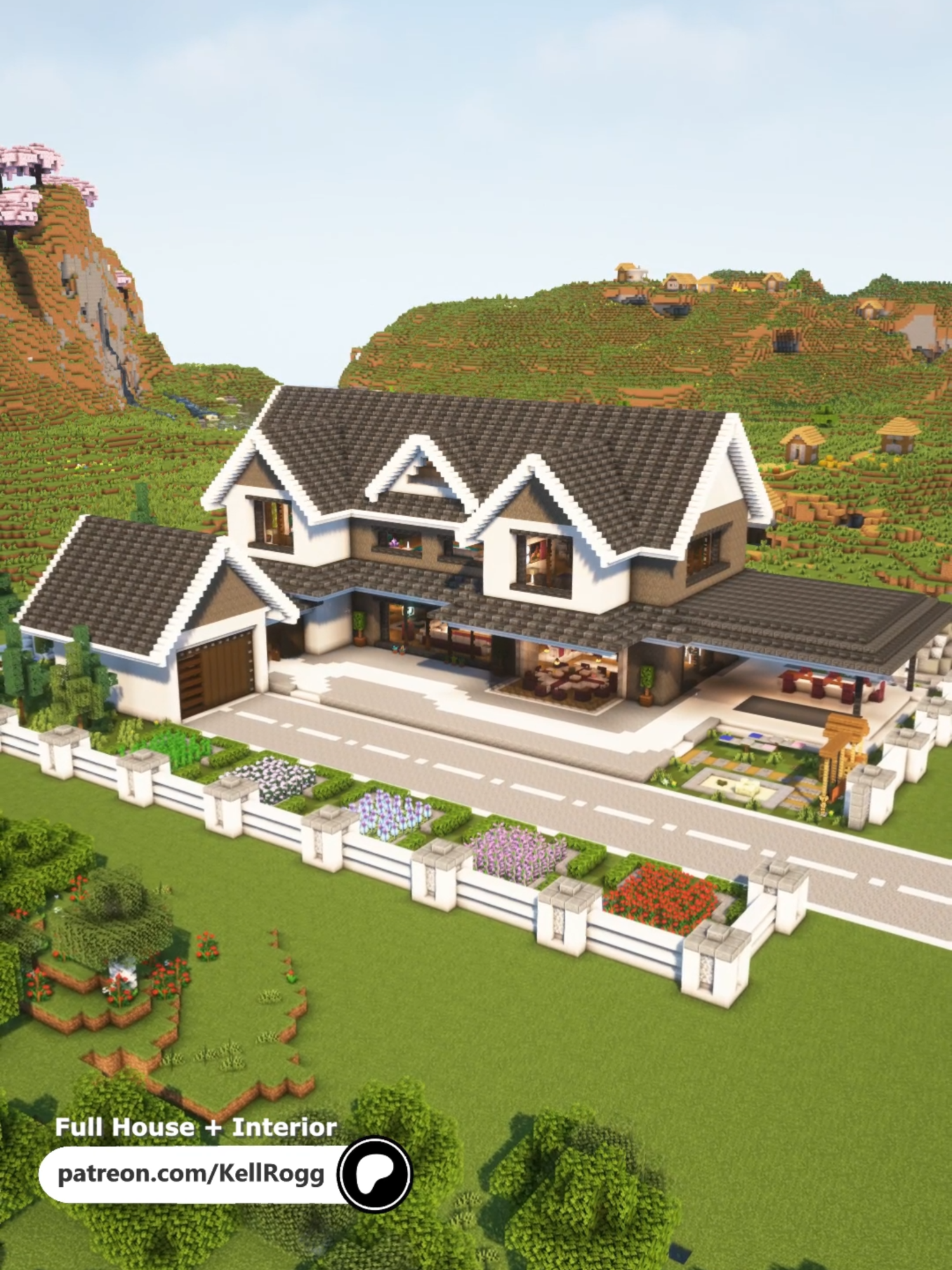 Modern Farmhouse🏠#Minecraft #tutorial