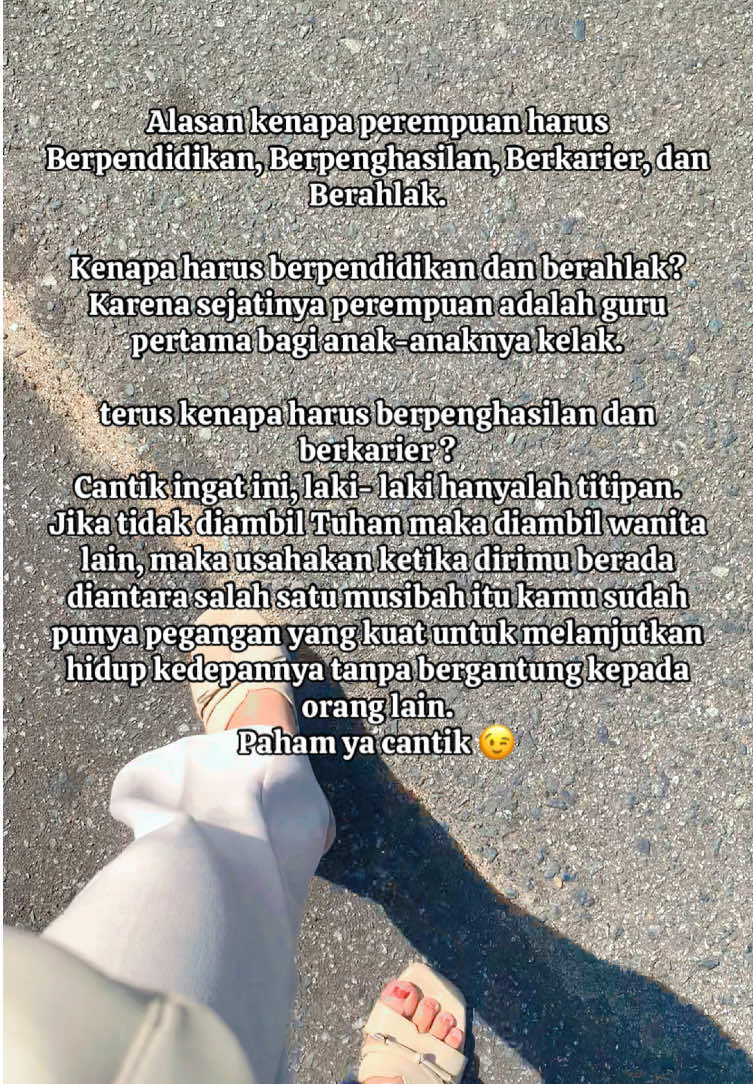 Paham ya cantik pegang prinsip ini dalam kehidupan 😉 #fyp #foryou #xzybca #viral #trending 