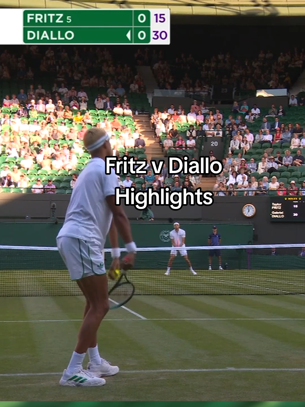 Fritz in five 5️⃣ #Wimbledon #TaylorFritz 