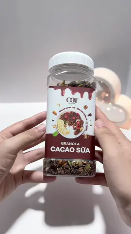 Granola siêu hạt vị cacao sữa thơm ngon healthy các mom ơi #granola #oginutrition #ogi #embemon #granolacacaosua 