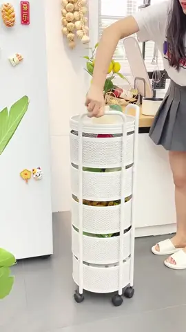 Nỗi phiền trong bếp: Trái cây, rau củ không có chỗ để, bày bừa tốn chỗ lại khó dọn dẹp.#giadung #giadungtienich #giadungthongminh 