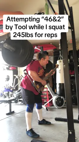 A lot of folks commented on my other video wanting me to try “46&2” by Tool. I had to learn the song this morning because I was not very familiar with it. First attempt at a longer video with heavier weight. Felt pretty good. I included the re racking of the weights for your amusement. 😂