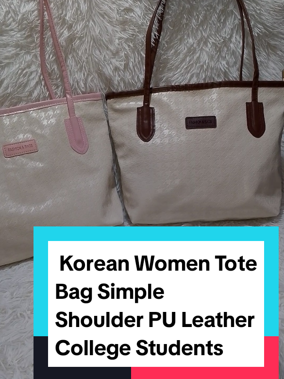 Korean Women Tote Bag Simple Shoulder PU Leather College Students #mumubag  #newtotebag  #shoulderbag  #bag  #koerantotebag  #creatorsearchinsights 