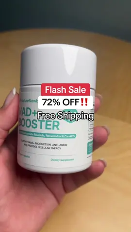 This @Naturenewborn NAD+ Booster is on an amazing Flash Sale. Get yours while the sale lasts‼️ #dealsforyoudays #nadplus #nadplussupplement #niacinamide #resveratrol #supplements #supplementsthatwork 