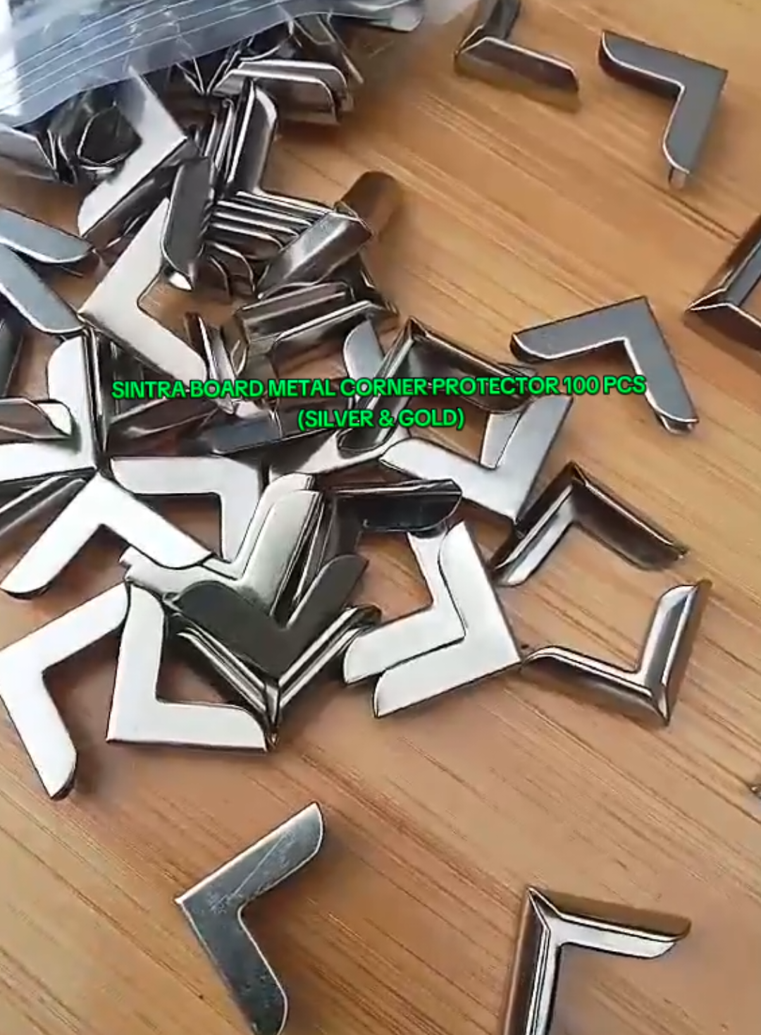 Sintra Board Metal Corner Protector 100pcs #sintraboard #metal #cornerprotector #cuyiquaff #goodquality 