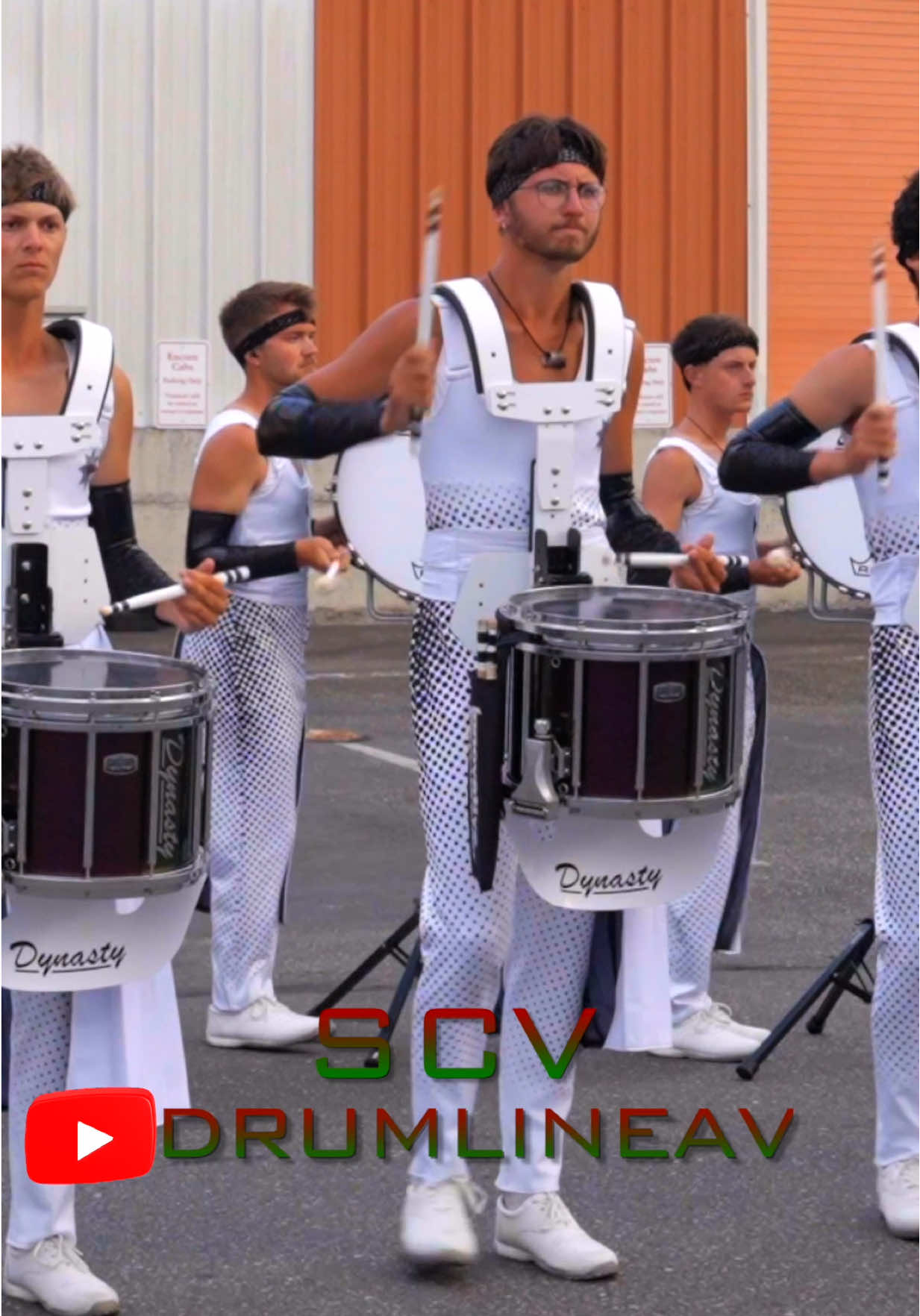 2025 SCV Snareline in the lot last night! #dci2025 #dci #drumline #drumcorps #drumcorpsinternational #scv #santaclaravanguard 