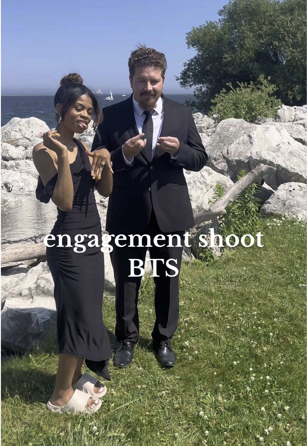 bts of our engagement shoot!!  #engaged #engagementphotoshoot #bridetobe #bride2026 