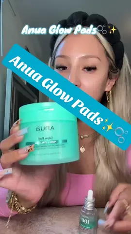 🧴💧Anua dropped glow pads infused with PDRN + hyaluronic acid and I’m obsessed 😍 You get 60 of them and they leave your skin hydrated, bouncy, and glowy✨ PDRN is that girl🫧💚 #anua #glowpads #glassskin #anuapdrnhyaluroniccapsule100serum #anuaglowpads #glowtonerpads #tonerpads #glowyskincare #pdrnton#pdrnserum #pdrnbenefits #hyaluronicacid #koreanskincare #viralkoreanskincare #anuaskincare #tiktokshopcreatorpicks #tiktokshopfinds #tiktokshopmademebuyit #dealsforyoudays #ttsbeautybesties #creatorpickssuncare #funinthesun #tiktokshopnewarrivals