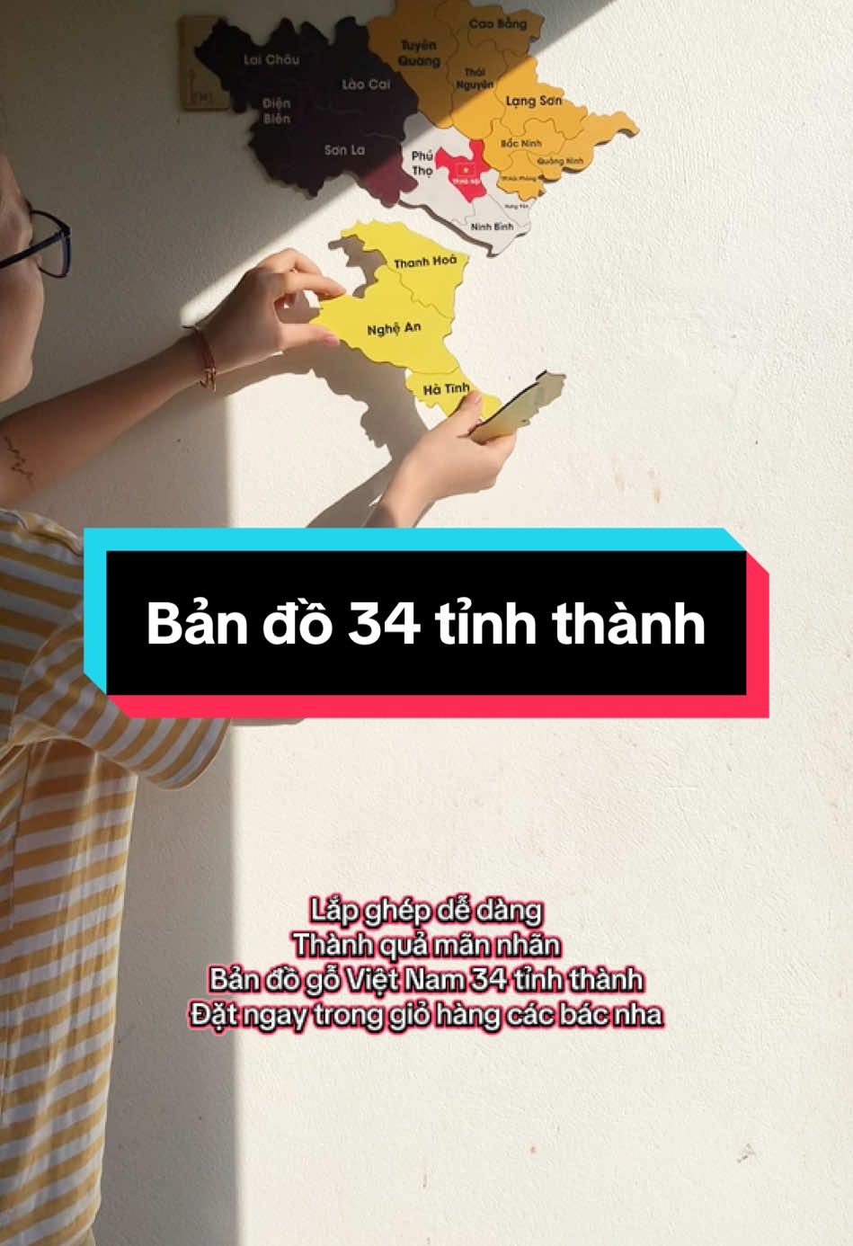 Bản đồ gỗ Việt Nam in tên 34 tỉnh thành sau sáp nhập #xuhuong #fyp #decor #nguoivietnam #bandogovietnam #bandovietnamdantuong #decornhadep #bando34tinhthanh #bandovietnam #xuhuongtiktok 