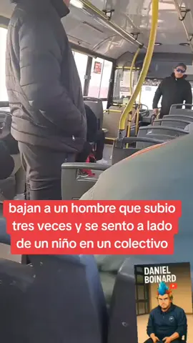 bajan a un hombre del colectivo por sentarse a lado de un niño que viajaba solo