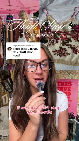 Replying to @leah  Dream Client Series | Ep. 03: A Thrift Shop 👜📼💗 If we were running socials for a thrift shop, we wouldn’t just post the clothes and stop there. We’d turn it into a feed that feels like flipping through your coolest friends closet. This would be the kind of place where every piece has a past & every customer feels like part of the story! Think…film-style visuals, handwritten details and community-led storytelling to turn secondhand shopping into something emotional, intentional AND scroll-stopping 🎞️ Because thrifting isn’t just sustainable, it’s sentimental. And when the storytelling is done right, your feed starts to feel like home! #socialmedia #socialmediamanager #socialmediamanagement #contentcreation #socialmediamarketing #businessowners #SmallBusiness #thriftshop 