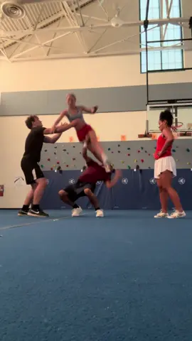 Rip #cheer #chearleading #coed #coedstunting #cheerfail #fyp 