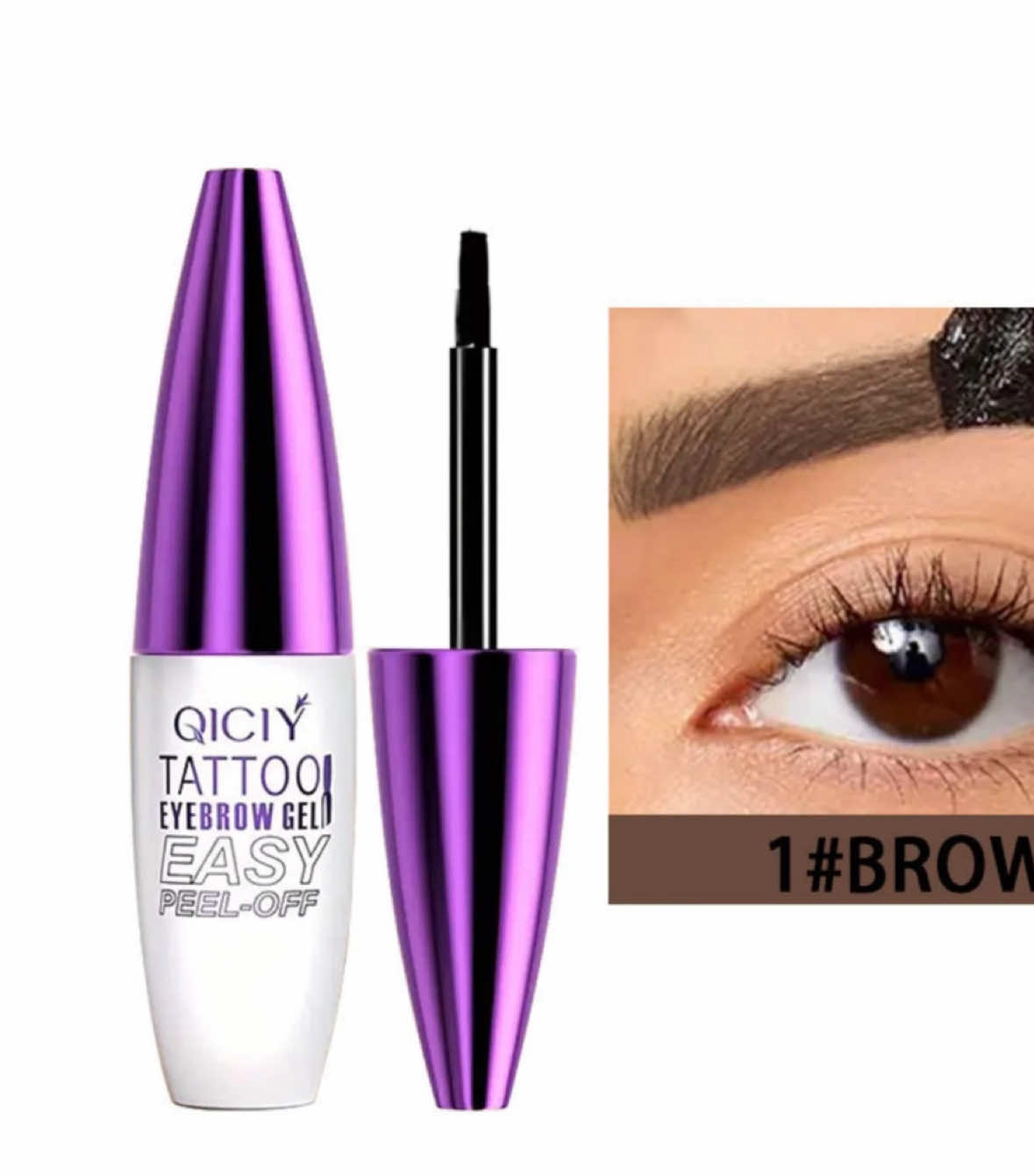 QICIY Tattoo eyebrow gel! Easy peel-off. My experience! 9/10 Yes, I recommend!  #productreview #beginner #butapro #momhack #eyebrowsonfleek #tattoogelreveal 