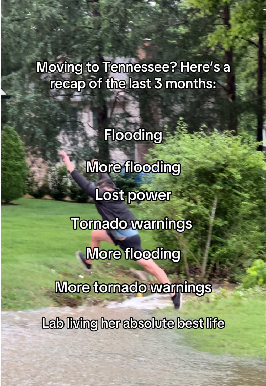 Welcome to Tennessee where the woo girls and floods are most prevalent 🙃🙃 #tennessee #nashville #flooding #tornadoes #badweather #funny #movingtotennessee #reallife #truth #comedy #fyp 