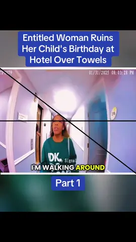 Entitled Woman Ruins Her Child's Birthday at Hotel Over Towels	Part 1 #cops #copsoftiktok #police #policeofficer #bodycam #crime #truecrime #truestory #foryou #fyp