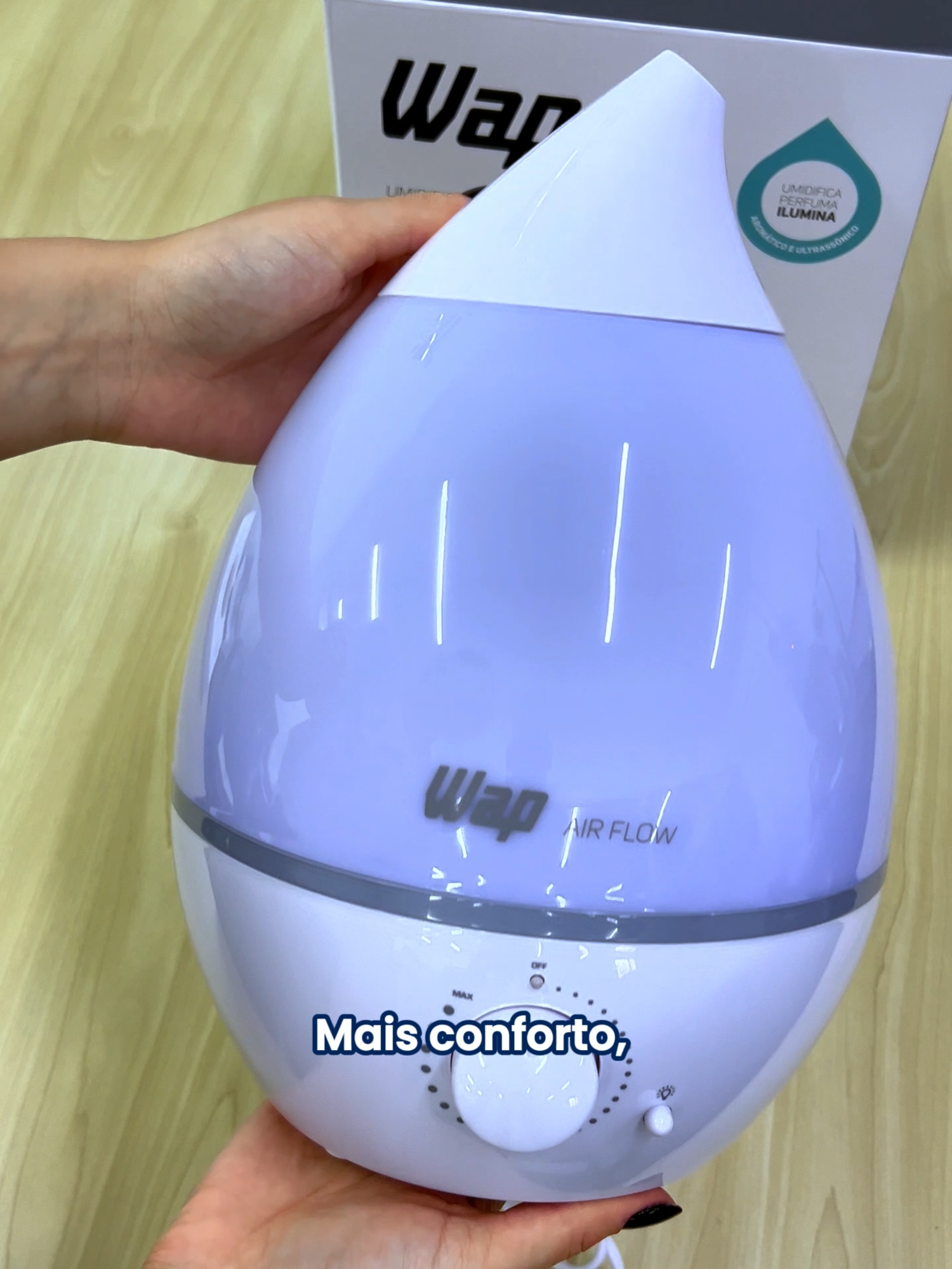 Mais conforto, mais cuidado, mais bem-estar no ar! O umidificador WAP une tecnologia, silêncio e estilo pra transformar sua casa num refúgio de saúde. 🌿💙 O seu novo aliado contra o tempo seco te espera aqui na Bumper!  🛒 #suamagazinefavorita #boraserbumper #umidificador #WAP #baby #health #review #fyp #lojaonline #explore #ttkshop