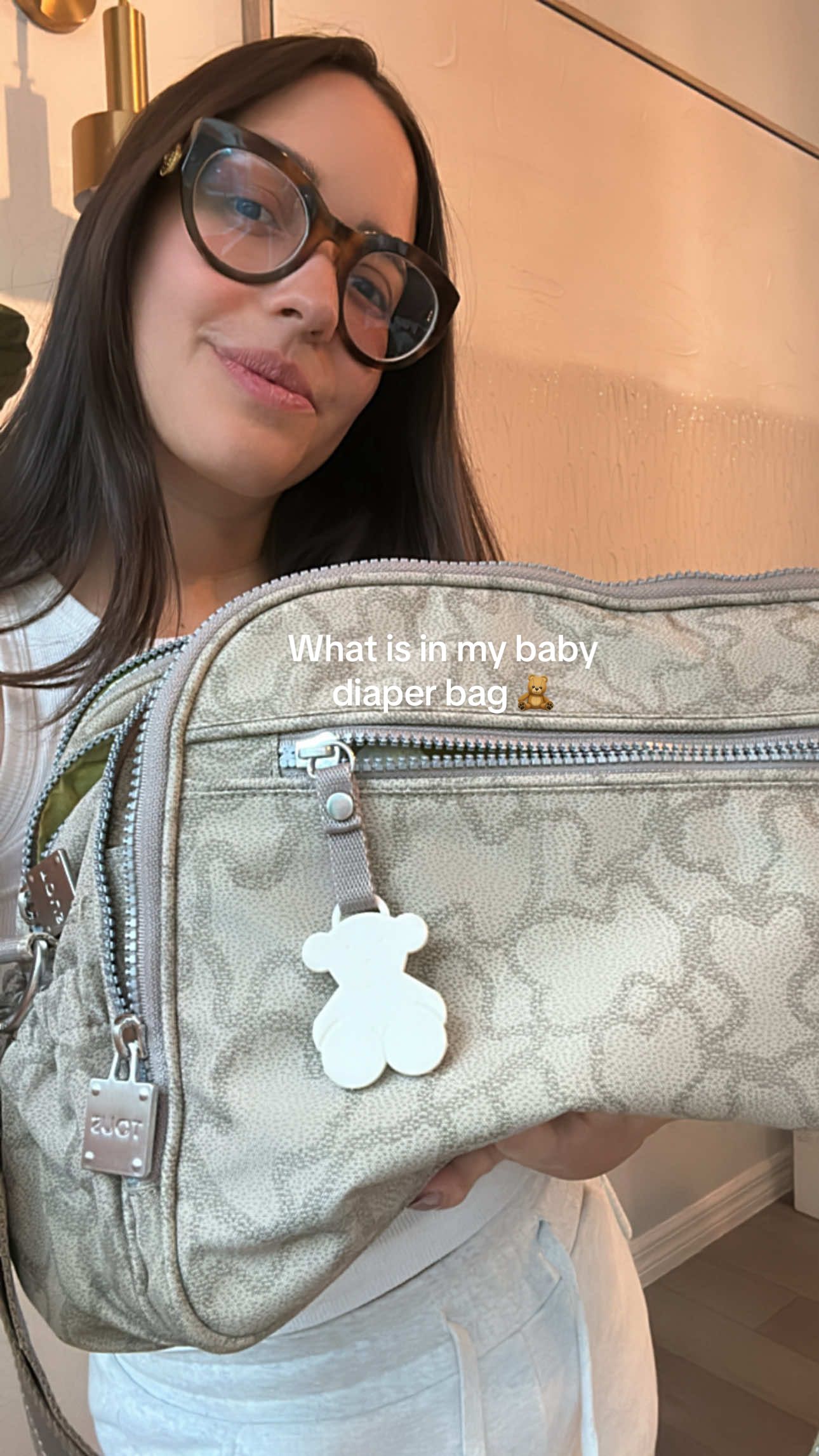 In love with my baby’s diaper bag  @TOUS  #creatorsearchinsights #4ofjulyweekend #babydiaperbag #diaperbag #morherhood #motherhoodjourney #packwithme 
