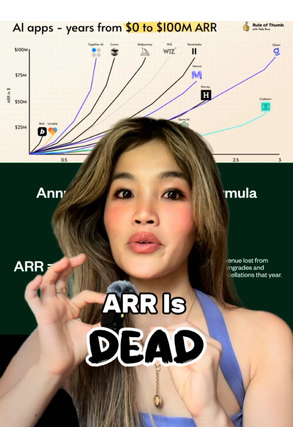 AI valuations are verrrry hyped bcos of weird ARR calculations #hypecycle #arr #aitok #techtok #financetok #valuation #ai #agenticai 