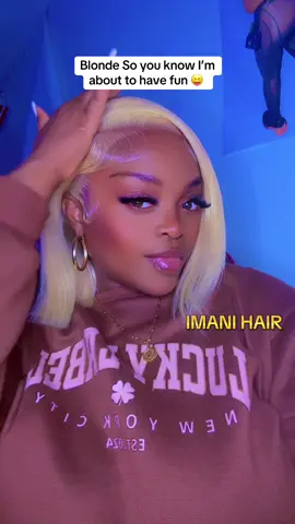 #imanihair #blondebob #lacefrontwig #wiginfluencer #wigreview 
