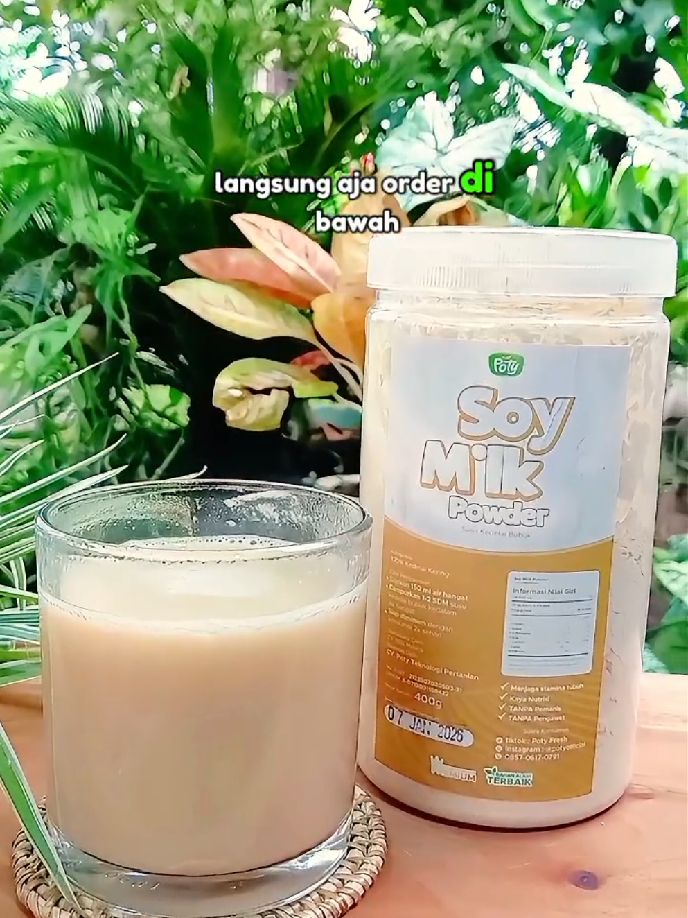 buat kalian yang lagi jaga pola makan ingin minum susu kedelai ini ada susu kedelai asli tanpa gula tanpa ampas kaya akan protein nabati satu toples besar ini bisa untuk stok 1 bulan harganya lagi ada harga promo #susukedelai #cuantanpabatas #soymilk #poty #sususoya 