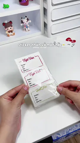 nhãn vở cho năm học mới nè🛒#mytamnunbox #viral #tiktok #xuhuong #xh #nhanvo #nhanvomonhoc 