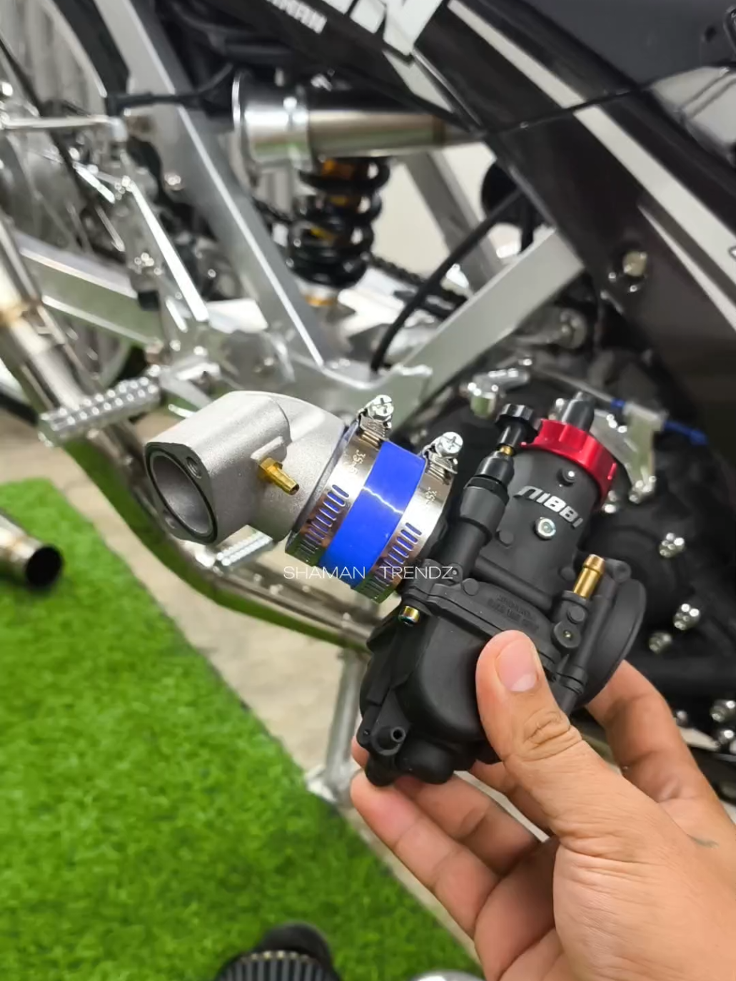 UPGRADE MORE STRONG INTAKE MANIFOLD🔥🔥 #GY6 Scooter💯✅ #gy6manifold #intakemanifold #honda #yamaha #suzuki #manifold #MOTORSHOW 