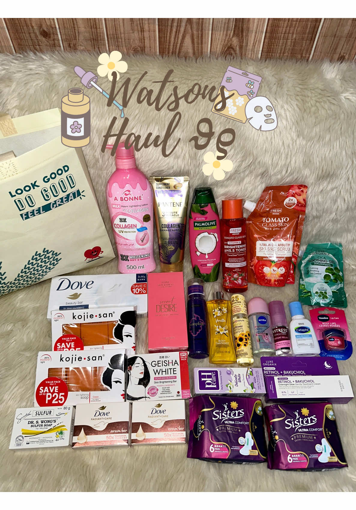 Watsons haul 2025 𓍢ִ໋🌷͙֒🫧  @Watsons Philippines  #watsons #watsonshaul #bodycare #SelfCare #luxeorganix #luxefragrances #freshskinlab #dove #geisha #kojiesan #sulfur #abonne #bench #humannature #cetaphil #vaseline #nivea #pantene #palmolive #vitress #sisters #phcare 