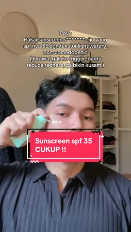 Kenapa si pada gila2 tinggi SPF, apa lg yg tipkul nya oily-acne prone plissss SPF 35 itu udah sangat cukup 🤚🏻 krn semakin tinggi SPF biasanya semakin thic ⚠️ 
