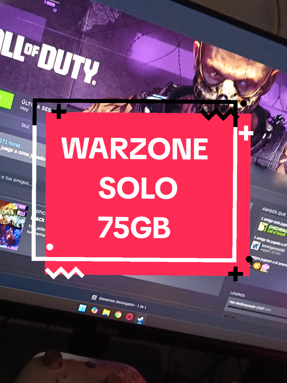 Instalar Warzone sin que tu disco explote 🤣🤣🤣 #venezuela🇻🇪 #warzone #callofduty #instalacion #pc #pcgaming #pcgamer #steam 