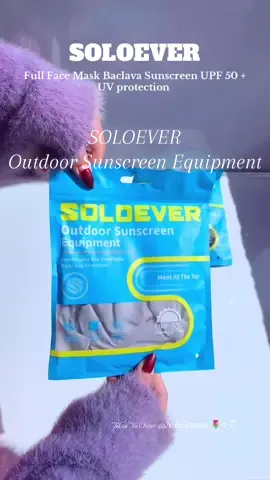 Soloever Balaclava Full Face Mask  UPF 50 UV Protection ✨🫶 #soloever #soloeverbalaclava #fullfacemask #balaclava #upf50sunprotection #upf #uvprotection #trending #fyp #helmetmask #mask 