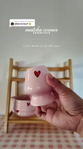 Replying to @Amber Tan code in the comments! pt.2 of my matcha corner essentials!  #matchacornerideas #matchaset #matchaph #matchaphilippines #matchabowl #matchabowlset #matchacorner 