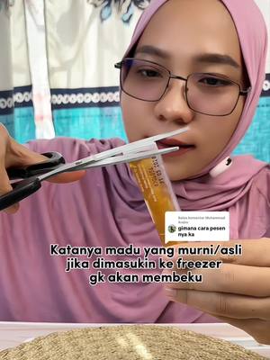 Membalas @Muhammad Andre belinya disini ya kak madu murni asli tanpa campuran apapun , sudah diuji lab jg jangan jangan khawatir bisa dikonsumsi setiap hari #maduuray #madumurni #maduasli #maduuraystick 