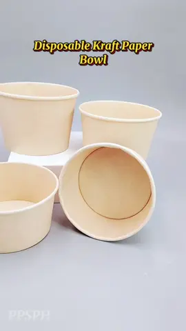 Disposable Kraft Paper Bowl🥗🍚✨#PPS #PPSPH #foryou #foryoupage #foodpackaging #packagingideas #SmallBusiness #highquality #affordable #affiliate 