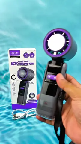 #ouku #kipasmini #icy #cooling #handheld #fan #kipasanginportable #coolingeffect 