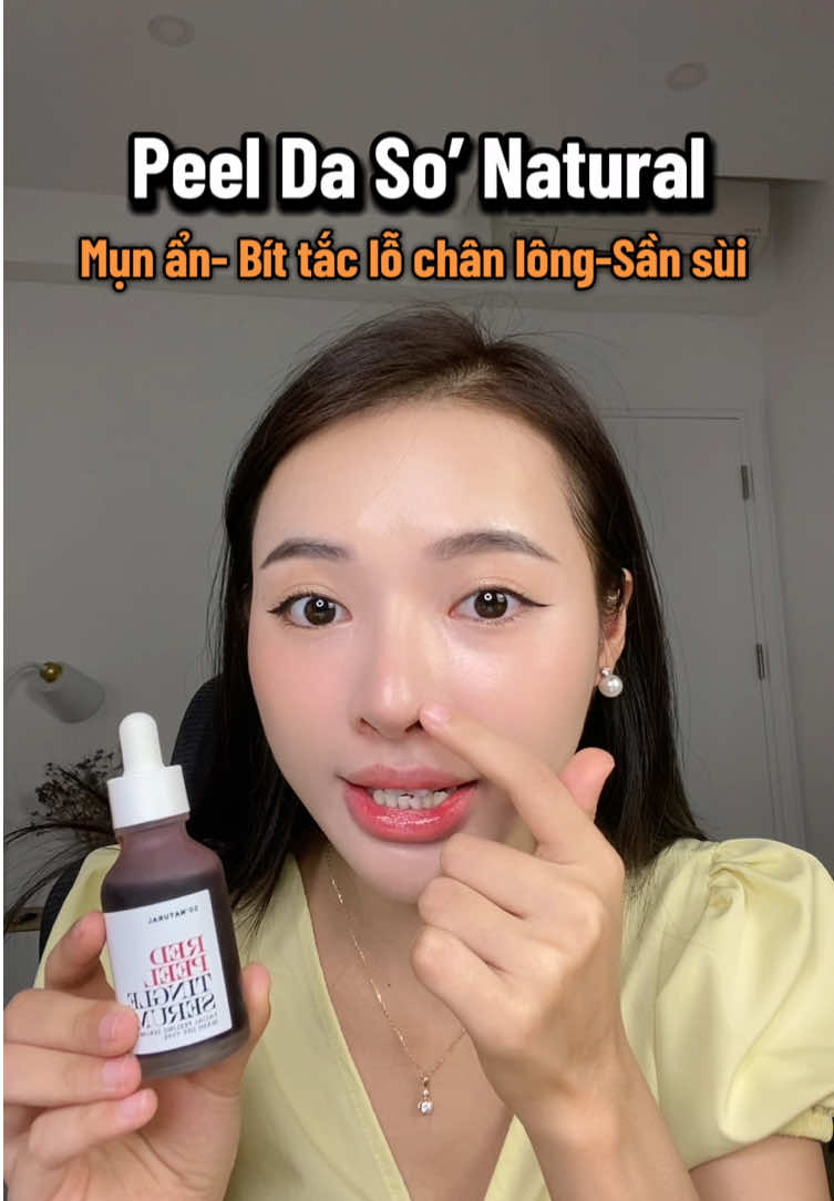 Mụn đầu đen,mụn cám ,sợi bã nhờn . Bít tắc lỗ chân lông nên thử Peel da nha. Đây là dòng peel k bong tróc da gì đâu của So Natural Redpeel hót tại Hàn lắm #xuhuong #xuhuongtiktok #redpeel #peelingserum #peelda #peelda #peelingsolution #peelaha #peeldasinhhọc #sonatural #sonaturalvietnam #redpeeltingleserum #redpeelingserum #redpeeling #mundauden 