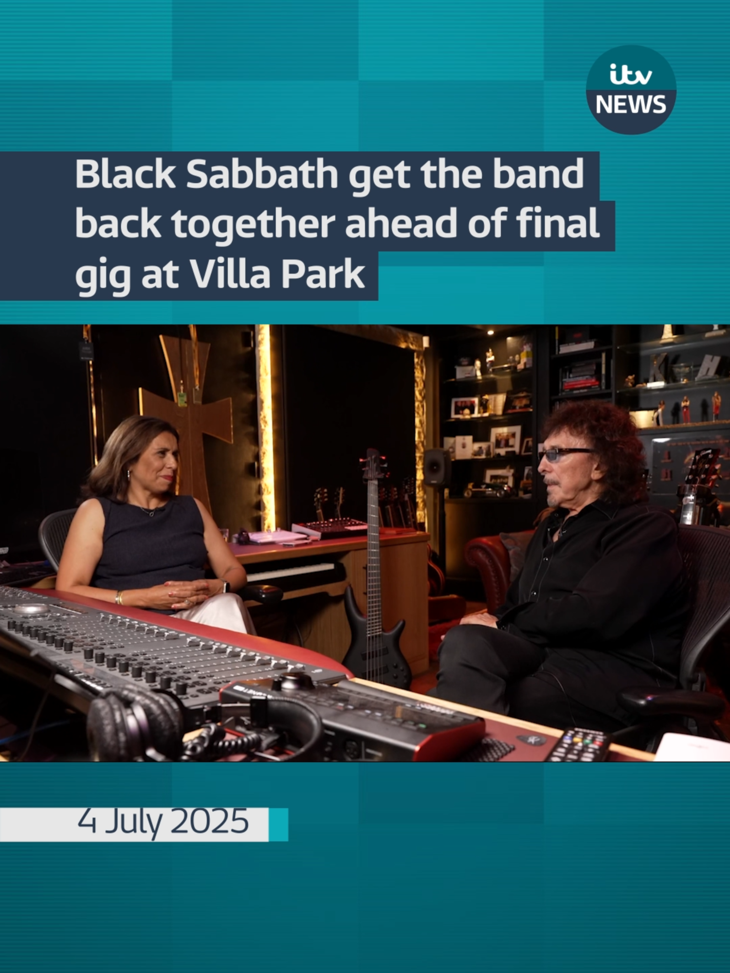 Black Sabbath get the band back together ahead of final gig at Villa Park #itvnews #news #blacksabbath