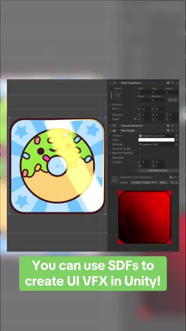 You can use SDFs to create UI VFX in Unity! More in Shaders & Procedural Shapes ebook! #madewithunity #unity3d #gamedev #indiedev #vfxartist #ui #fyp 