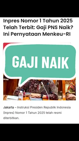 GAJI NAIK #srimulyani  #fyp  #prabowo  #pns 