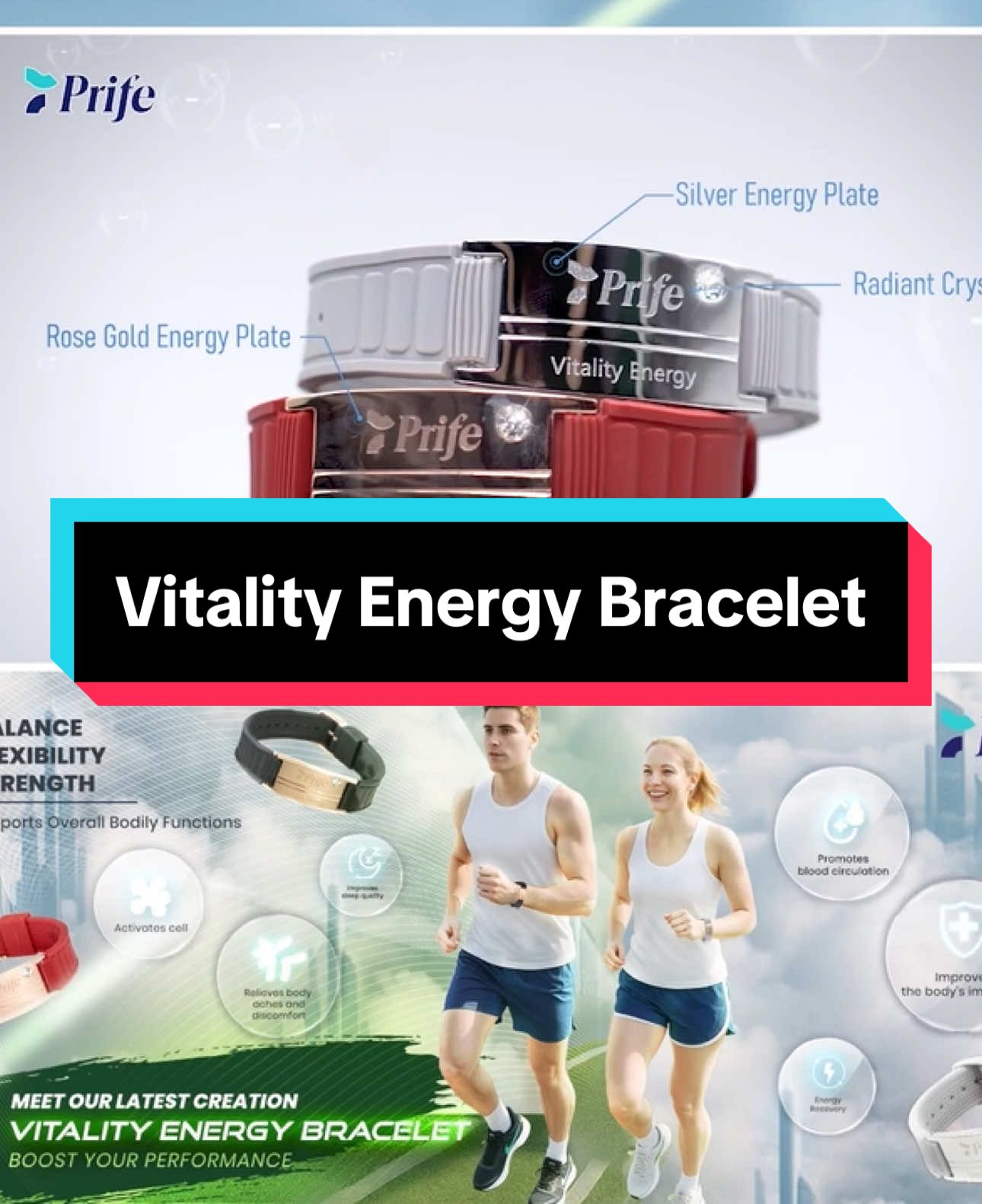 Step into a new era of wellness with Prife International’s Vitality Energy Bracelet — a breakthrough creation designed to support your body from the inside out. 🌟 This powerful accessory does more than just look good — it helps boost blood circulation, enhance strength and endurance, and support your body’s natural energy levels, allowing you to perform at your best every day. Whether you're powering through a workout, a busy workday, or just trying to feel your best, the Vitality Energy Bracelet is here to support you. Empower your health. Energize your life. Safeguard your well-being. #PrifeInternational #Wellness #prifeproducts #vitalityenergybracelet #tiktok #trending #energy #bracelet 