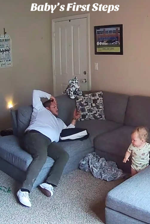 Baby first steps 😂#funnybaby #babylove #Love #funny #cute #family #baby #fyp