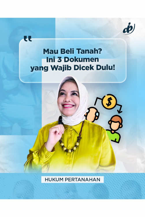 #138: “Mau Beli Tanah? Ini 3 Dokumen yang Wajib Di Cek Dulu!” Mau Beli Tanah? Ini 3 Dokumen yang Wajib Di Cek Dulu! 🏡🔍 Jangan sampai kamu kecewa setelah membeli tanah! Sebelum transaksi, pastikan 3 dokumen ini sudah kamu periksa dengan teliti: 1. Sertifikat Tanah Pastikan sertifikat tanah yang ditawarkan asli dan sah. Ini adalah bukti kepemilikan yang sah menurut Pasal 19 UU No. 5 Tahun 1960 tentang Peraturan Dasar Pokok-pokok Agraria (UUPA). Sertifikat yang sah adalah bukti yang dapat dipertanggungjawabkan secara hukum. 2. Jangan hanya mengandalkan janji, pastikan ada surat perjanjian jual beli yang jelas. Perjanjian ini harus memenuhi syarat sahnya perjanjian sesuai Pasal 1320 KUHPerdata, yaitu ada kesepakatan antara kedua belah pihak, kecakapan dalam membuat perjanjian, objek yang diperjualbelikan jelas, dan sebab yang halal. 3. Laporan Pajak dan Bukti Pembayaran PBB (Pajak Bumi dan Bangunan) Cek apakah tanah tersebut bebas dari tunggakan pajak. Pastikan pembeli tidak terjebak dengan kewajiban yang tertunggak. Pasal 6 UU No. 28 Tahun 2009 tentang Pajak Daerah dan Retribusi Daerah mengatur bahwa kewajiban pajak harus dipenuhi oleh pemilik sebelumnya agar tidak menimbulkan masalah di kemudian hari. Beli tanah bukan hanya soal harga, tapi juga legalitas! Pastikan semua dokumen ini lengkap dan sah agar transaksi kamu berjalan lancar dan aman. 🌿✅ #Properti #Tanah #LegalitasTanah #Investasi #PropertiAman #CekDokumen #irmadevita #idlc #tiktalklaw #edukasihukum #melekhukum