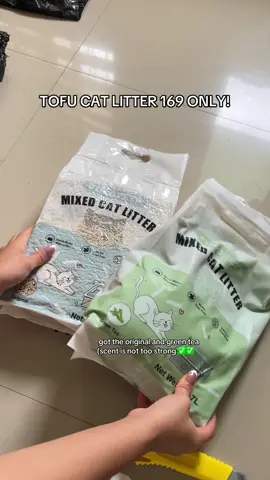 Strong Clumping and Quick Water Absorption?  Check mo 'tong Cat Litter Sand from Folopets #tofulitter #mixedtofuandbentonite #catlitter #catlitterbox #catlittersand 