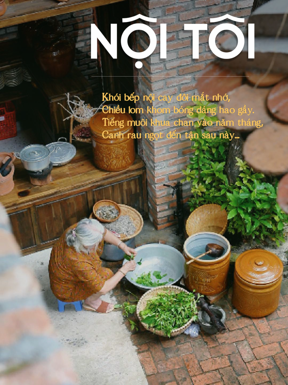 👵 Nội mình không hay nói thương. Mỗi lần nhớ, là lại vào bếp…  Một nồi canh cua rau đay, một dĩa tép xào khế chua nhẹ đầu lưỡi.  Chẳng cần cao lương mỹ vị, chỉ vậy thôi mà bữa cơm sao thấy ấm lòng đến lạ... 🍲 Ở Làng Ngon Corner, tụi mình nấu không chỉ bằng tay nghề, mà còn bằng ký ức.  Ký ức về những ngày bé, bưng tô cơm chan nước canh, vừa ăn vừa nghe tiếng quạt mo sau hè. Nếu có hôm nào lòng chùng lại, mời các bạn ghé Làng.  Biết đâu, bạn sẽ tìm thấy một mùi hương thân quen…  Một bữa cơm như của nội, của mẹ, của những ngày xưa thật hiền. ___ Grandma doesn't often say 