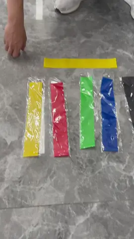 Resistance Band Fitness Ring 5Level Yoga Rubber Exercise Band #tiktok #tiktokshop #yoga#gym#foryou #sports 