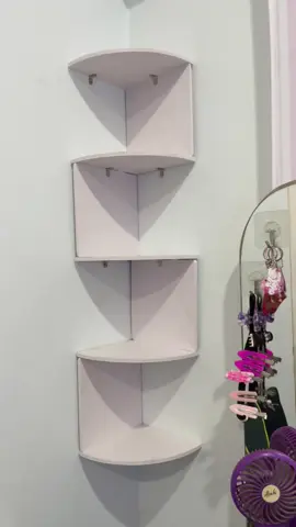 How to assemble wall floating shelf organizer✨#roomdecor #organizer #aesthetic #floatingwallshelf #tutorial #roommakeover #minimalist #hangingshelf #howto #cornershelf #giftopia #wallshelf #foryou 