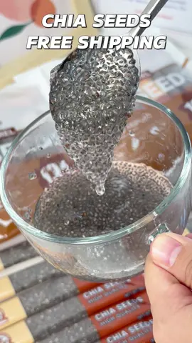 if you’re trying to glow up from the inside out try chia seeds! 🍃 Let it sit for 15-20 minutes or overnight if you’re prepping ahead. It turns into this jelly-like texture✨ #chiaseeds
