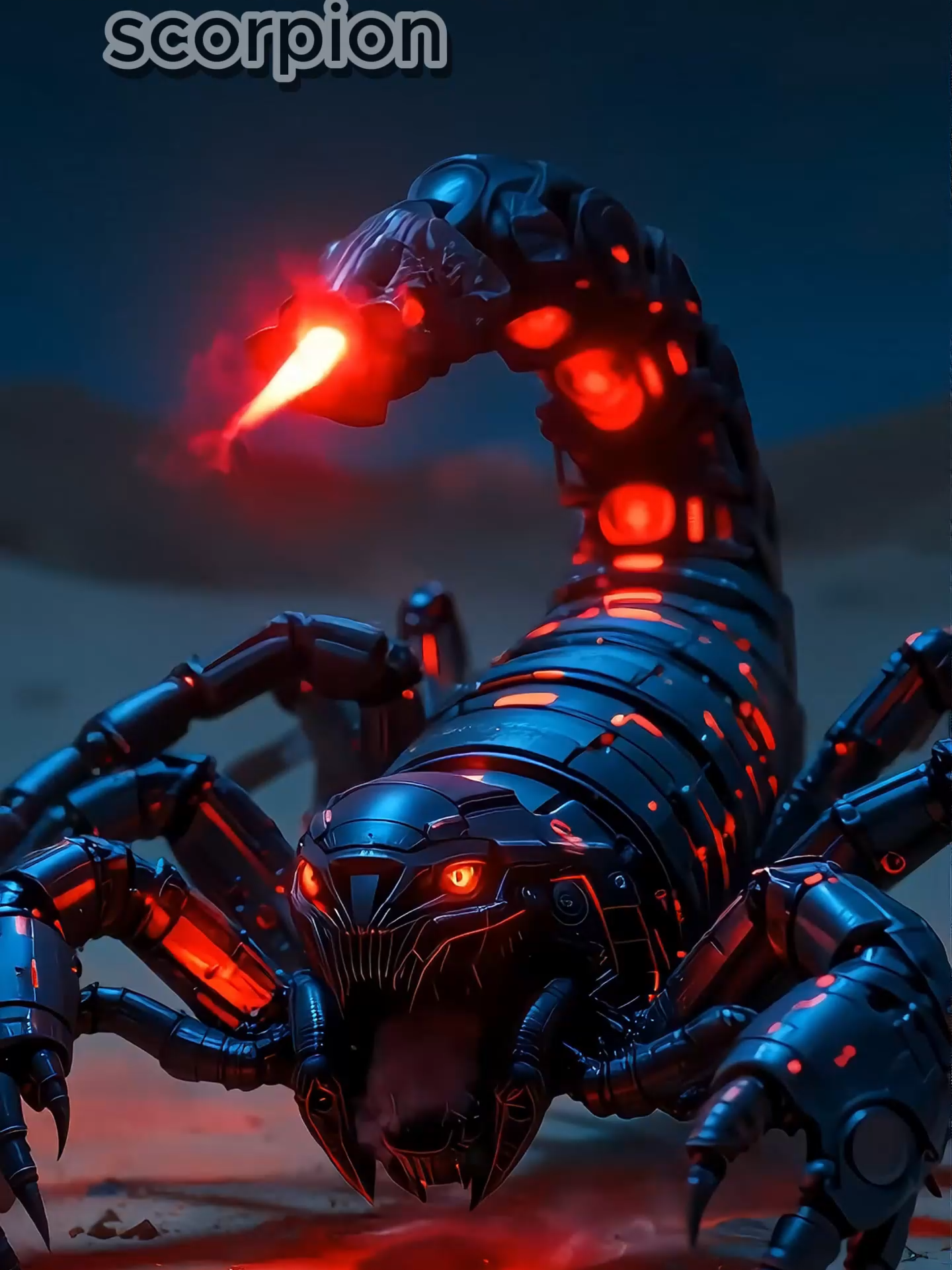 Luminescent scorpion part 3 #ai #aiart #fyp #wallpaper #cinematic #fantasy #scorpion